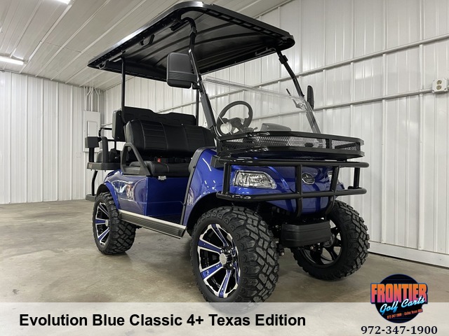 2023 Evolution Classic 4 Plus Texas Edition Blue w/ Brush Guard and Basket