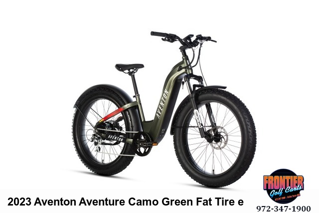 2023 Aventon Aventure Camoflage Green Fat Tire eBike - 28 MPH Max