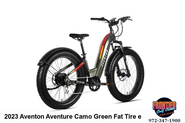 2023 Aventon Aventure Camoflage Green Fat Tire eBike - 28 MPH Max