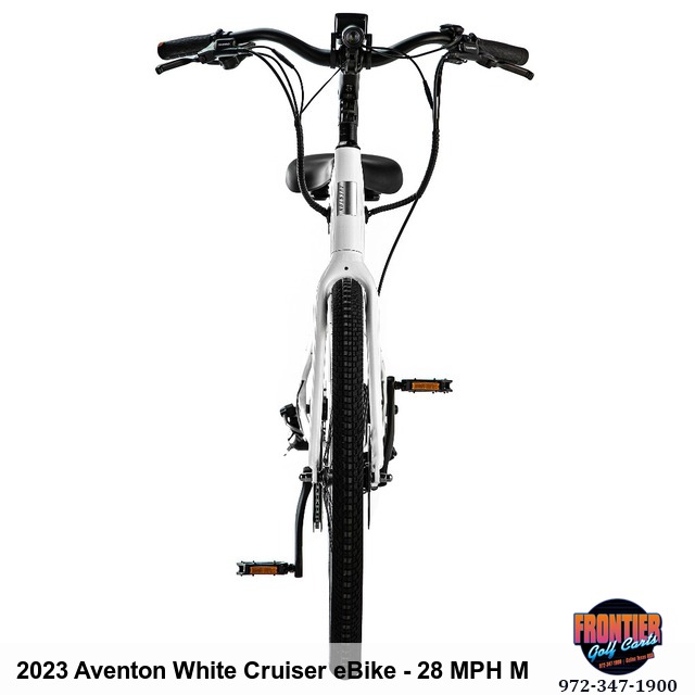 2023 Aventon Pace 500 White Cruiser eBike - 28 MPH Max
